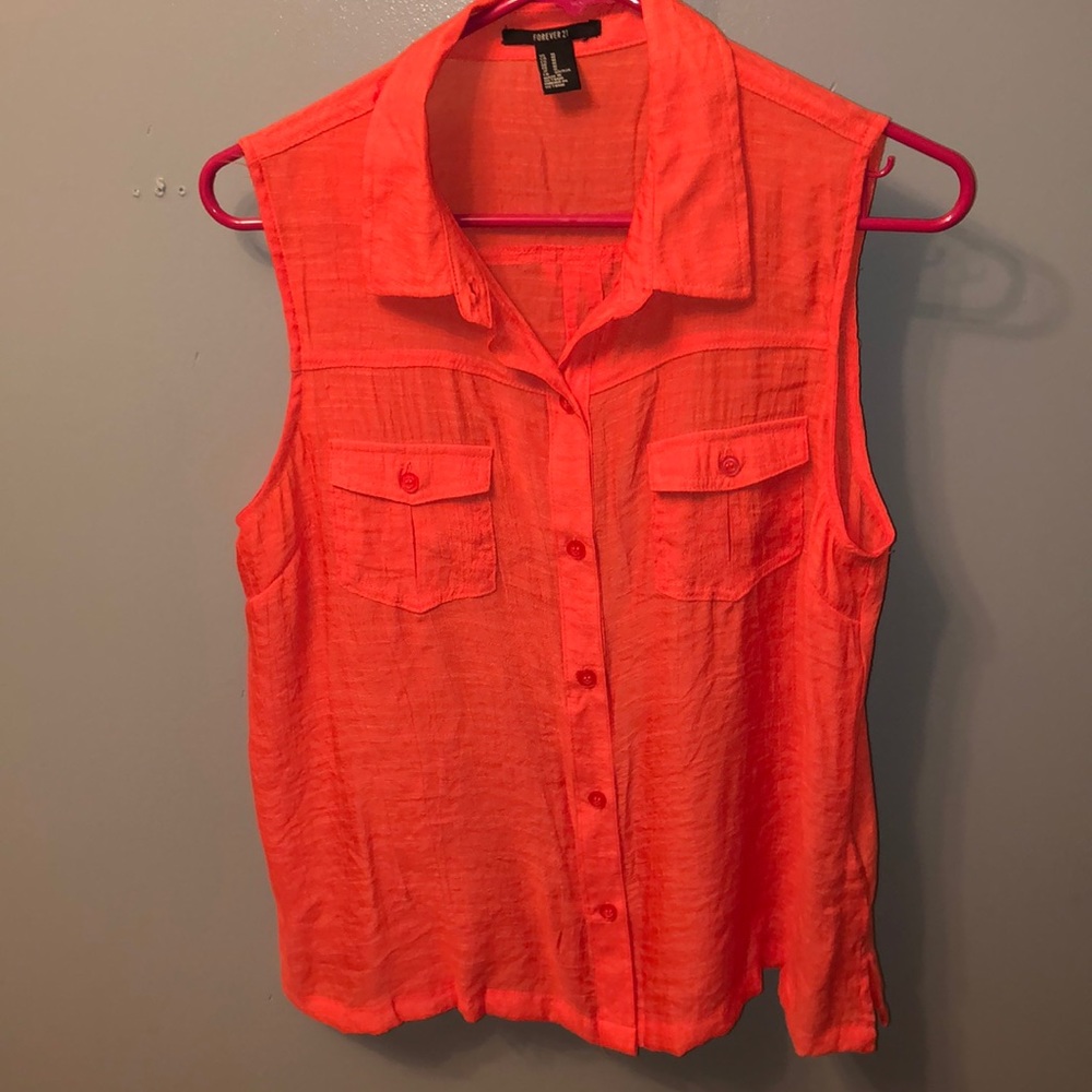 Forever 21 button down tank